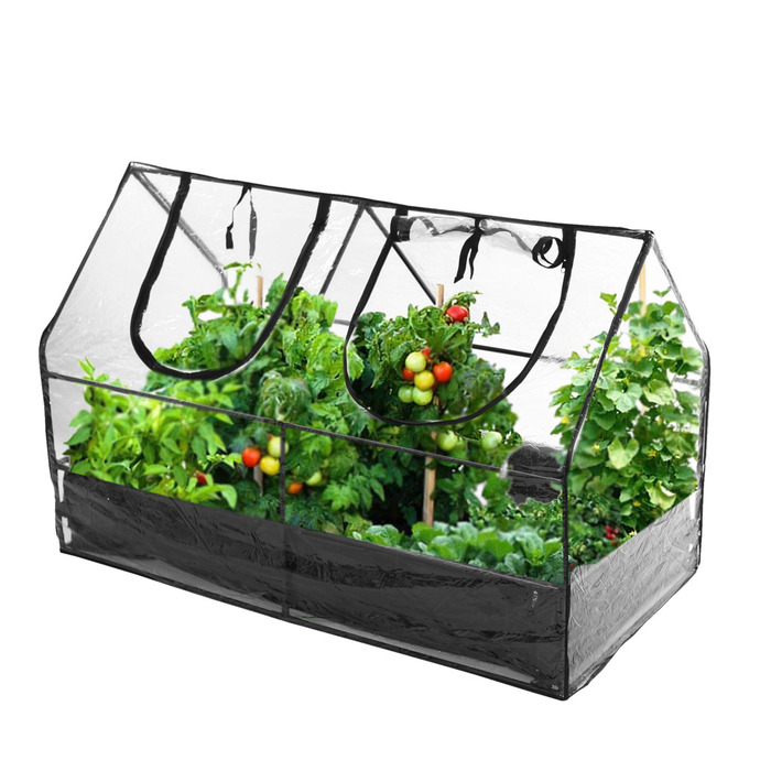 HORTUS drivhus m/bund og plastovertræk 83 x 65 x 65 cm